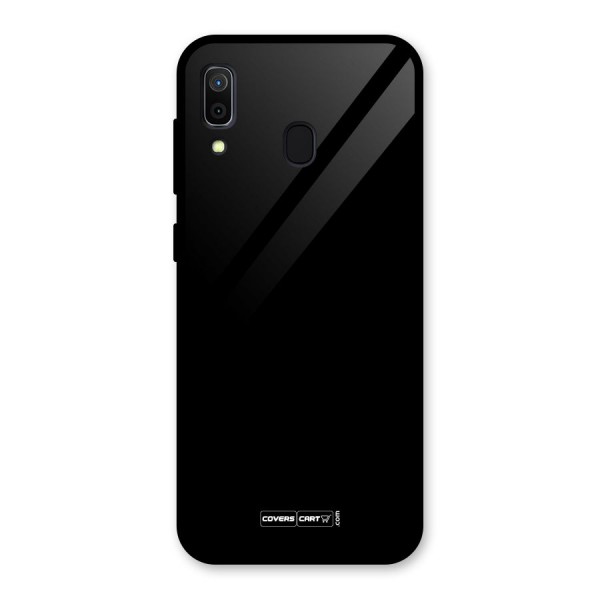 Simple Black Glass Back Case for Galaxy A30