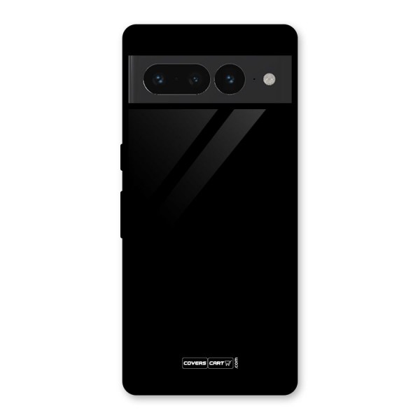 Simple Black Glass Back Case for Google Pixel 7 Pro