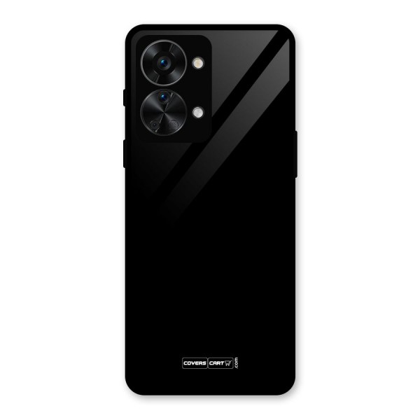 Simple Black Glass Back Case for OnePlus Nord 2T