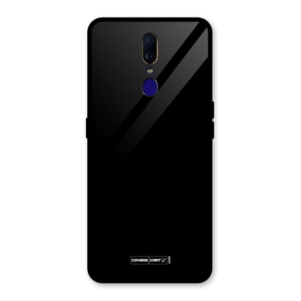 Simple Black Glass Back Case for Oppo F11