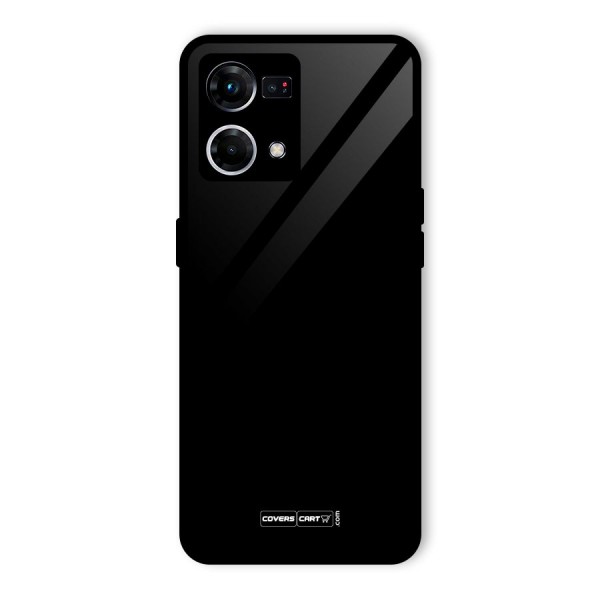 Simple Black Glass Back Case for Oppo F21s Pro 4G