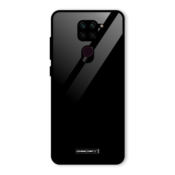 Simple Black Glass Back Case for Redmi Note 9