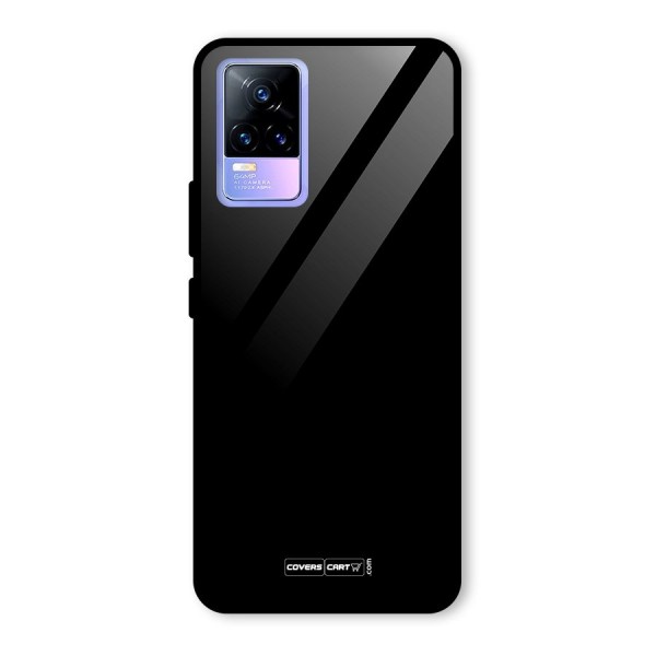 Simple Black Glass Back Case for Vivo Y73