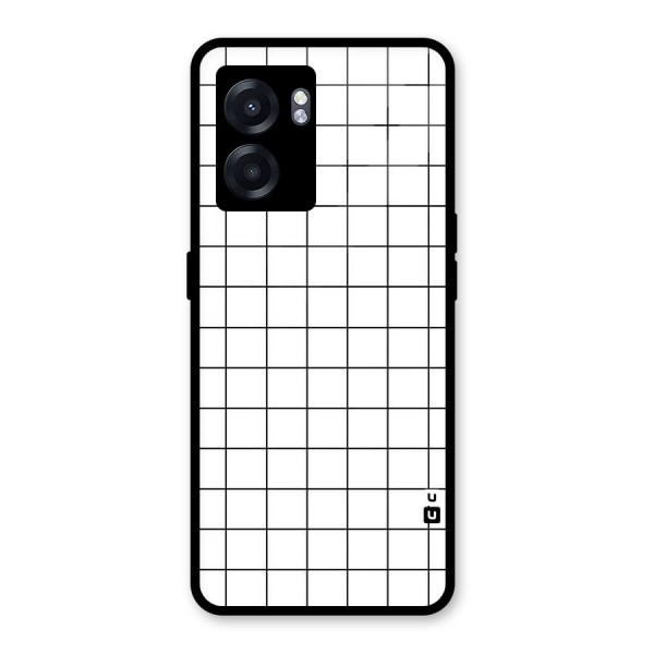 Simple Checks Glass Back Case for Oppo K10 (5G)