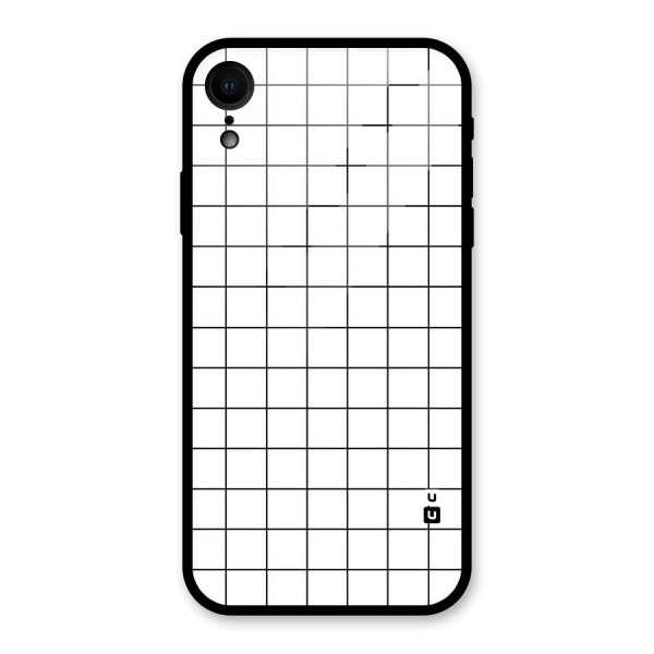 Simple Checks Glass Back Case for XR