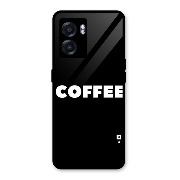 Simple Coffee Glass Back Case for Oppo K10 (5G)