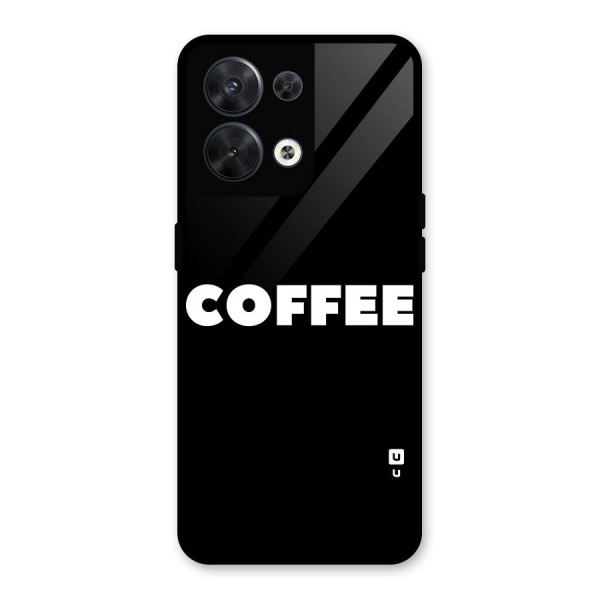 Simple Coffee Glass Back Case for Oppo Reno8 5G