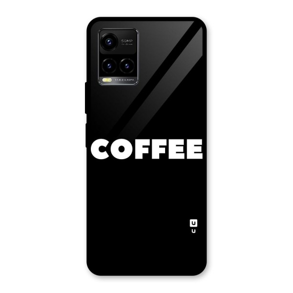 Simple Coffee Glass Back Case for Vivo Y21 2021