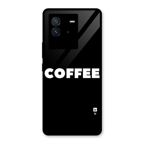 Simple Coffee Glass Back Case for Vivo iQOO Neo 6 5G