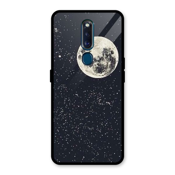 Simple Galaxy Glass Back Case for Oppo F11 Pro