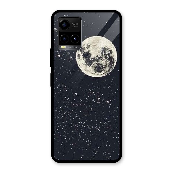 Simple Galaxy Glass Back Case for Vivo Y21 2021