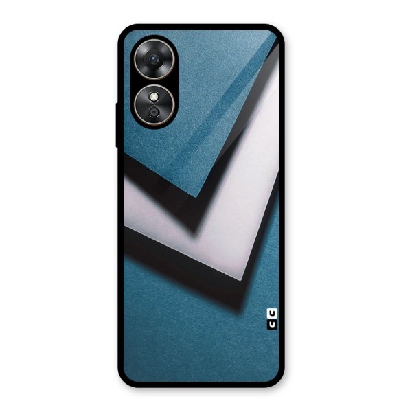 Simple Right Tick Glass Back Case for Oppo A17