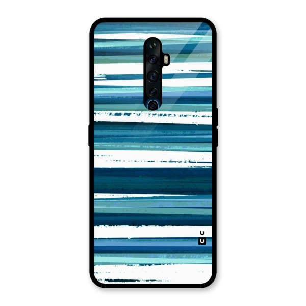 Simple Soothing Lines Glass Back Case for Oppo Reno2 Z