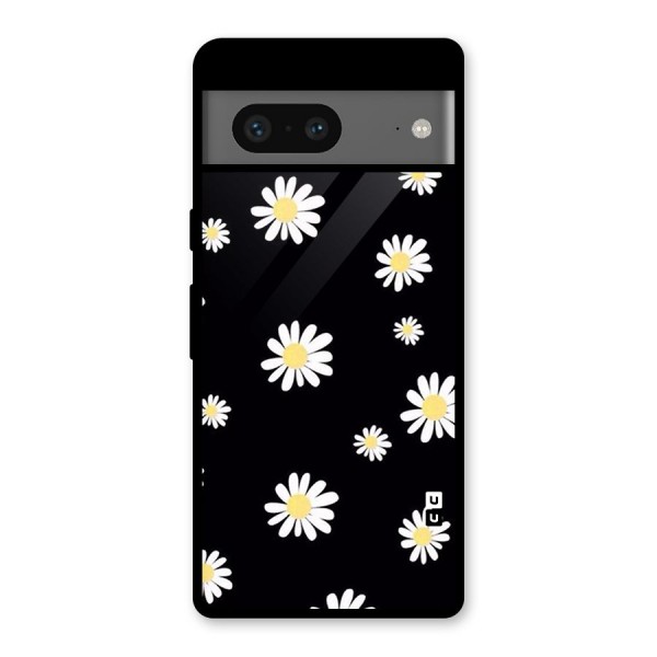 Simple Sunflowers Pattern Glass Back Case for Google Pixel 7