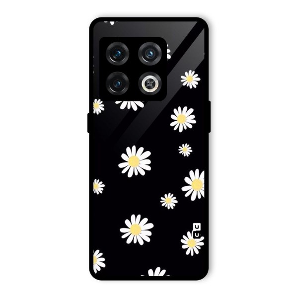 Simple Sunflowers Pattern Glass Back Case for OnePlus 10 Pro 5G