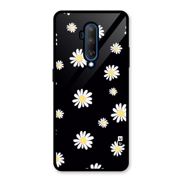 Simple Sunflowers Pattern Glass Back Case for OnePlus 7T Pro