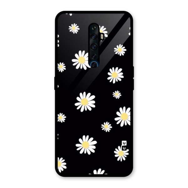 Simple Sunflowers Pattern Glass Back Case for Oppo Reno2 F