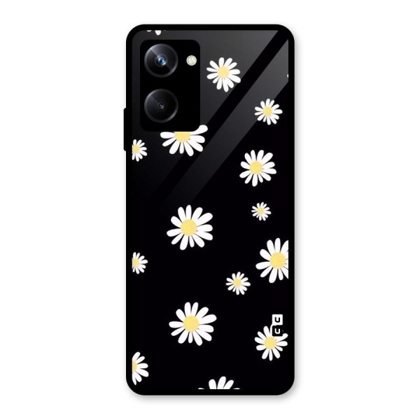 Simple Sunflowers Pattern Glass Back Case for Realme 10 Pro