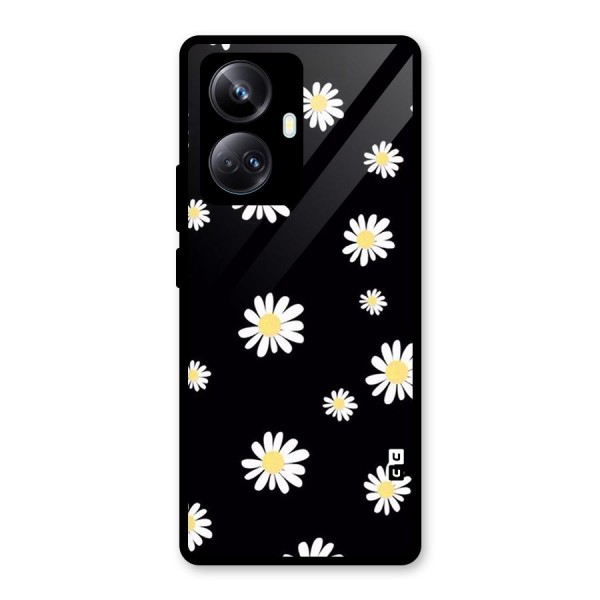 Simple Sunflowers Pattern Glass Back Case for Realme 10 Pro Plus