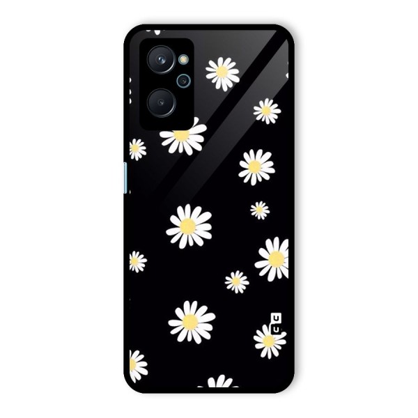 Simple Sunflowers Pattern Glass Back Case for Realme 9i