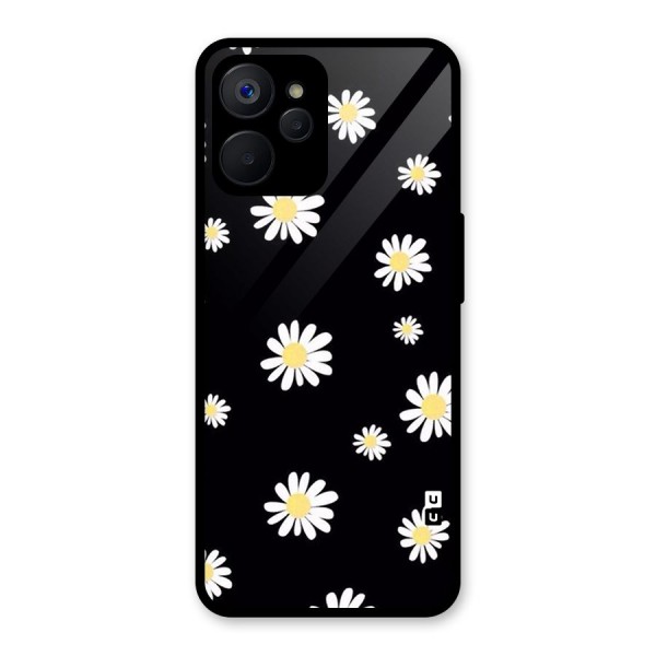 Simple Sunflowers Pattern Glass Back Case for Realme 9i 5G