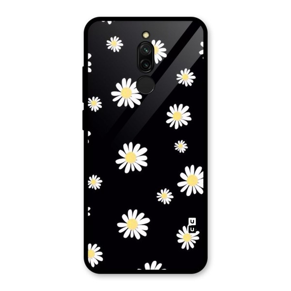 Simple Sunflowers Pattern Glass Back Case for Redmi 8
