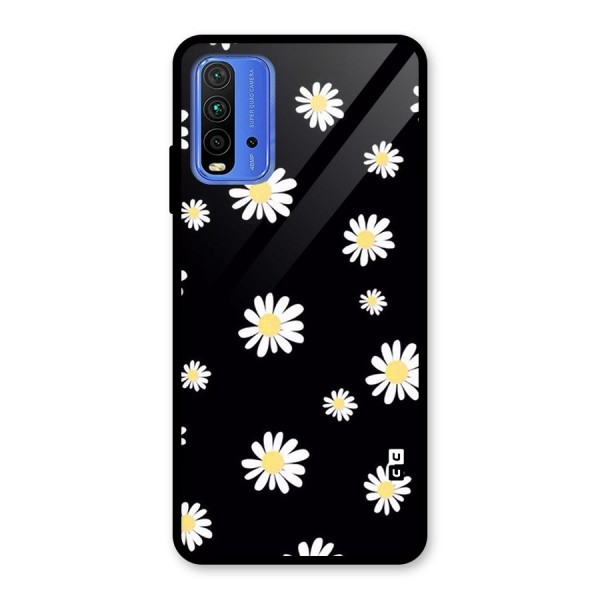 Simple Sunflowers Pattern Glass Back Case for Redmi 9 Power