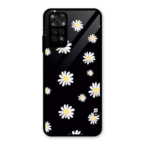 Simple Sunflowers Pattern Glass Back Case for Redmi Note 11