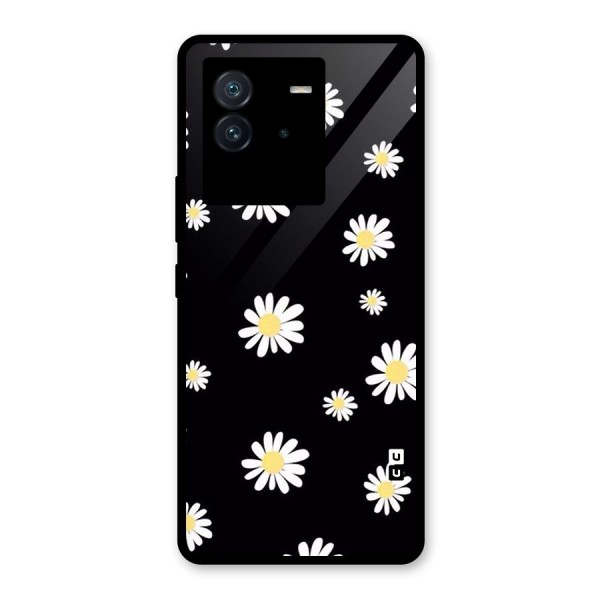 Simple Sunflowers Pattern Glass Back Case for Vivo iQOO Neo 6 5G