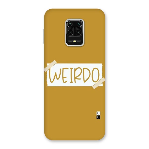 Simple Weirdo Back Case for Redmi Note 9 Pro