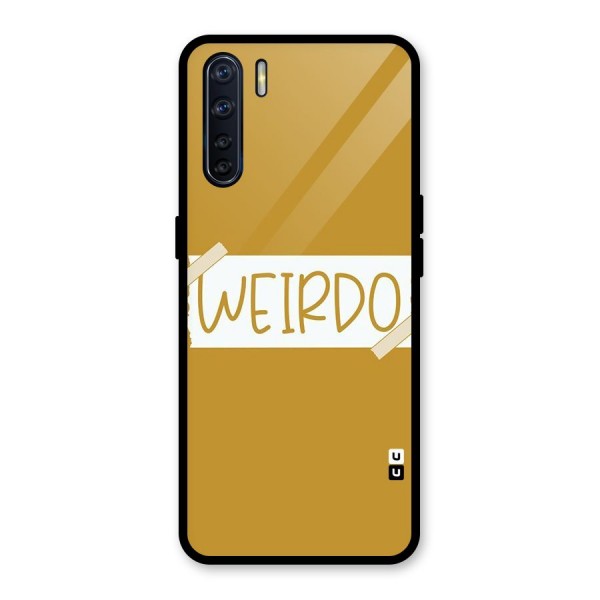 Simple Weirdo Glass Back Case for Oppo F15