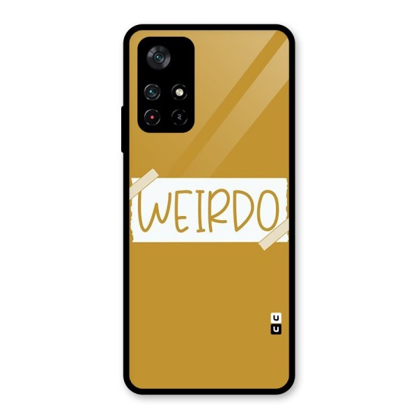 Simple Weirdo Glass Back Case for Poco M4 Pro 5G