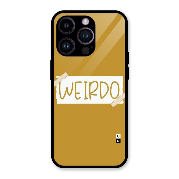 Simple Weirdo Glass Back Case for iPhone 14 Pro