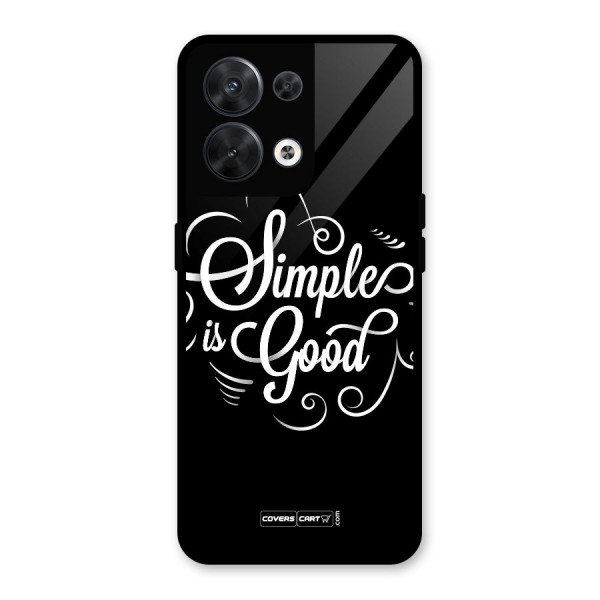 Simple is Good Glass Back Case for Oppo Reno8 5G