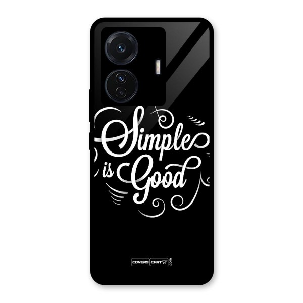 Simple is Good Glass Back Case for Vivo T1 Pro