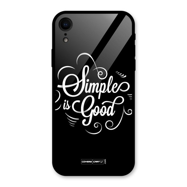 Simple is Good Glass Back Case for XR