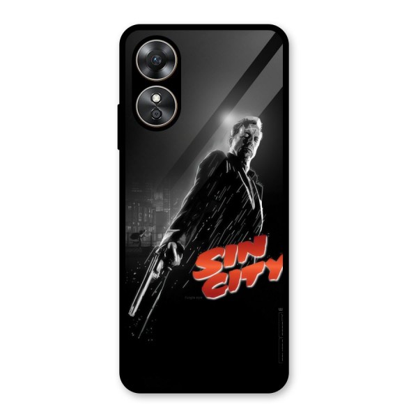 Sin City Glass Back Case for Oppo A17