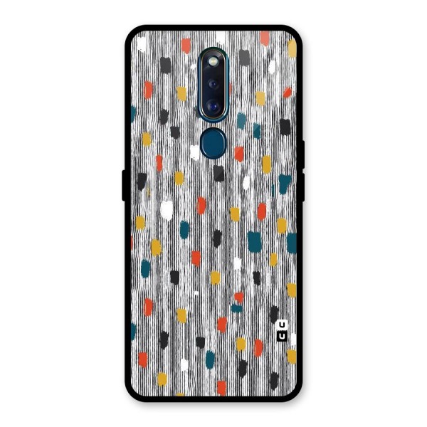 Single Paint Pattern Glass Back Case for Oppo F11 Pro