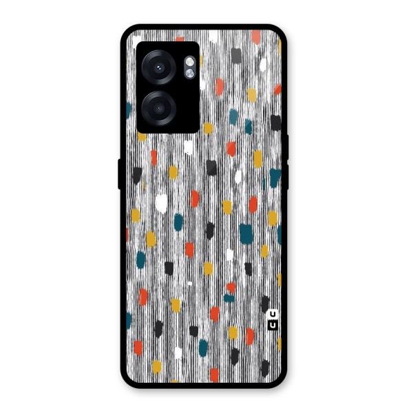 Single Paint Pattern Glass Back Case for Oppo K10 (5G)