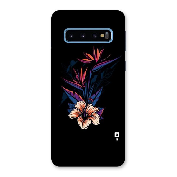 Single Painted Flower Back Case for Galaxy S10