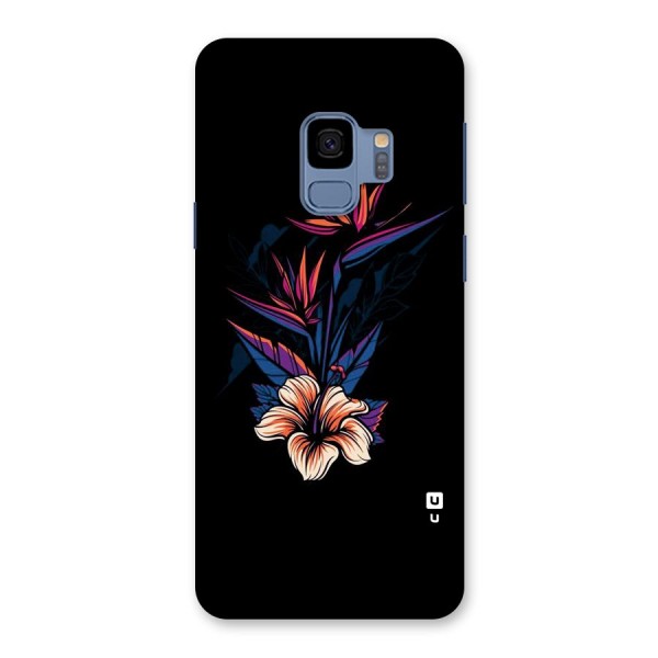 Single Painted Flower Back Case for Galaxy S9