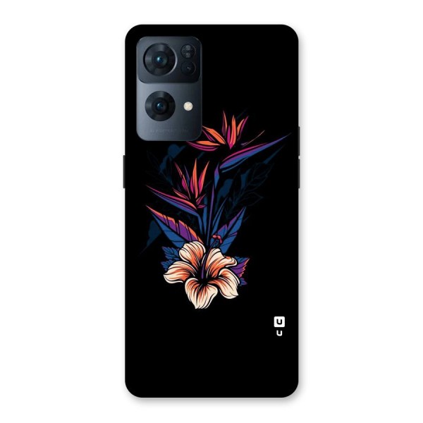 Single Painted Flower Back Case for Oppo Reno7 Pro 5G