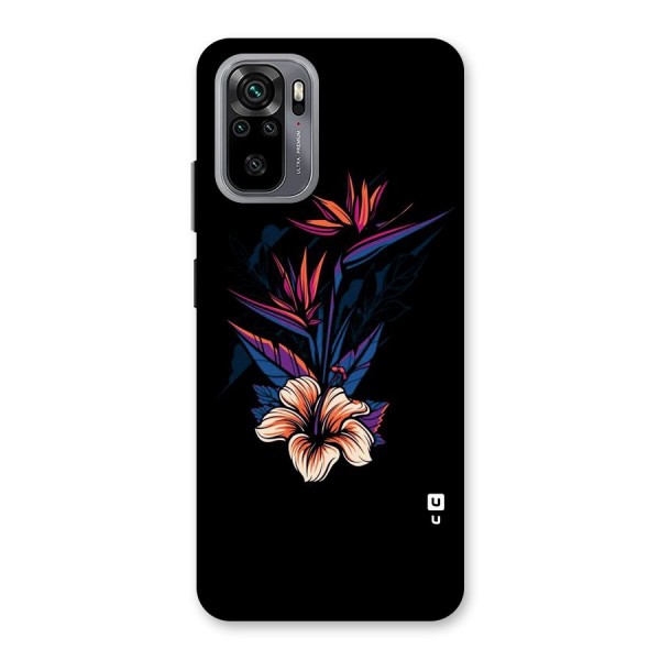 Single Painted Flower Back Case for Redmi Note 10