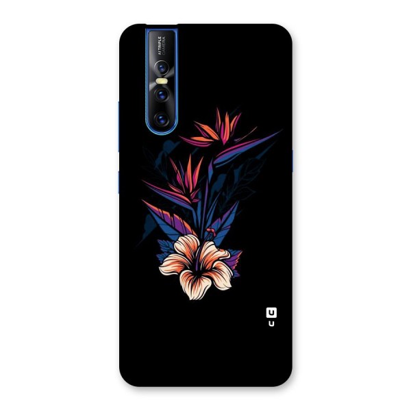 Single Painted Flower Back Case for Vivo V15 Pro