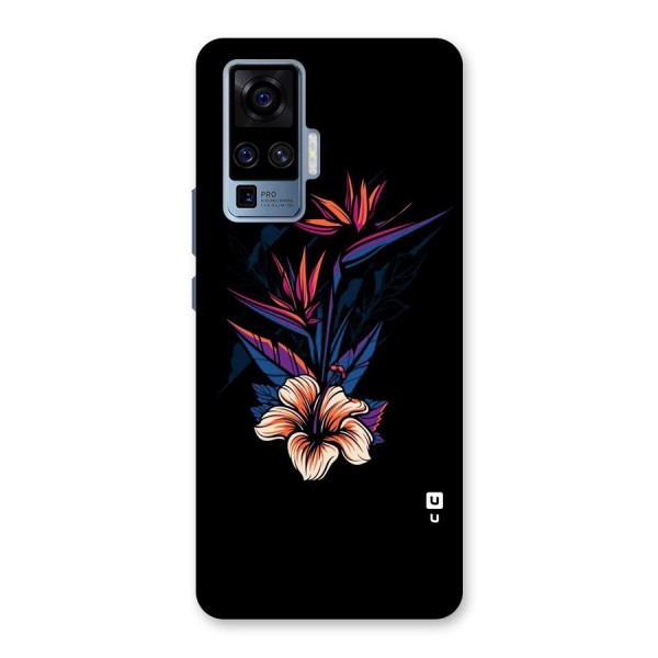 Single Painted Flower Back Case for Vivo X50 Pro