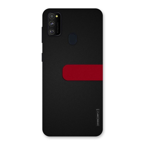 Single Red Stripe Back Case for Galaxy M30s