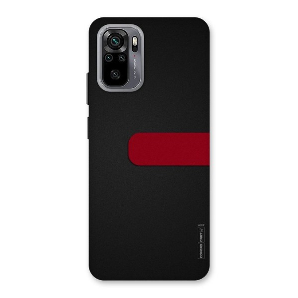 Single Red Stripe Back Case for Redmi Note 10