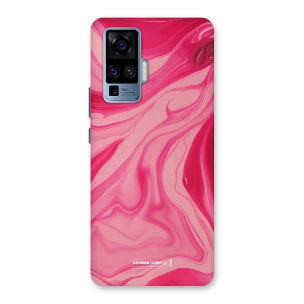 Sizzling Pink Marble Texture Back Case for Vivo X50 Pro