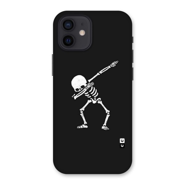 Skeleton Dab White Back Case for iPhone 12