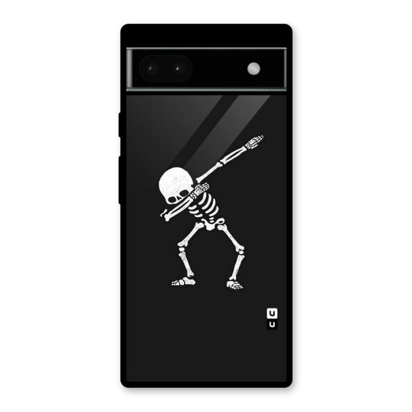 Skeleton Dab White Glass Back Case for Google Pixel 6a